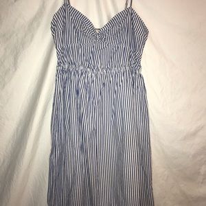 J Crew blue and white pin stripes Dress